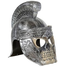 HALLOWEEN KARNEVAL KOSTÜM MASKE GLADIATOREN TOTENKOPF HELM NEU