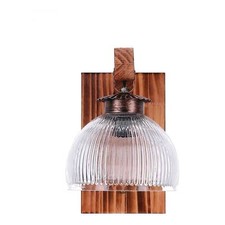 Vintage Wandleuchte Holz Retro