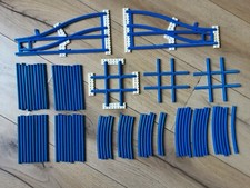 Vintage Lego blue train rails