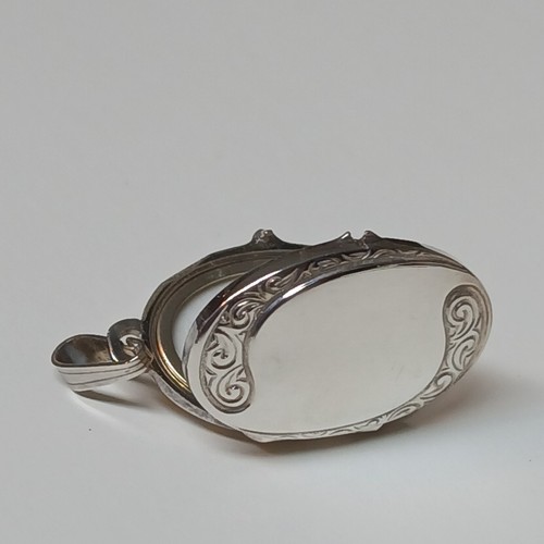 Medaillon oval silber - medaillon,