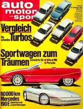 4) Auto Motor Sport AMS 21/1985 - VW G40 G60 Lader Tech - Subaru XT 4WD Turbo C