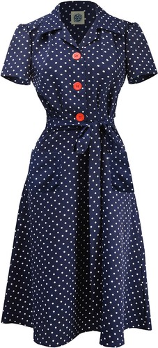 Pretty retro shirt dress - pretty,