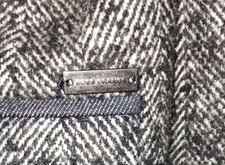 Hugo Boss Orange Herrenmantel Wollmantel Fischgrät (Salt &Pepper) Gr. 52/ 54 Neu