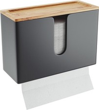 Nature Supplies Papierhandtuchspender Holz - Wand/Tisch, C-Z-Interfold Falzung.