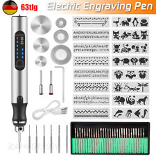 63 tlg. Gravurstift Satz - Gravierstift Elektrische Graviergerät DIY Gravier Set