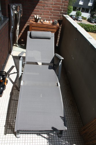 Sonnenliege liegestuhl grau - liegestuhl,