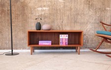 60er Vintage Teak Lowboard TV Rack Standregal Mid-Century 60s Shelf Cabinet