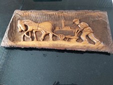 Handgeschnitzt Holzfigur Bauer