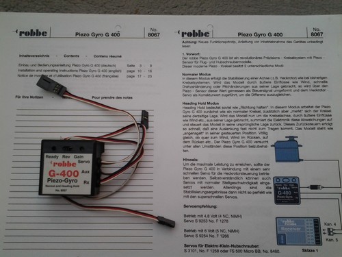 Robbe piezo gyro - piezo, kreisel