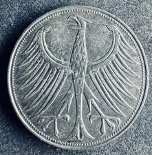 5 Mark 1960 D BRD Silberadler