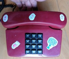 Tastentelefon Telefon Post FeTAp 751-1 BP Weinrot 