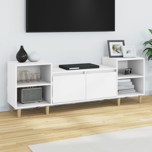 Schrank weiß 160x35x55 - tv-schrank,
