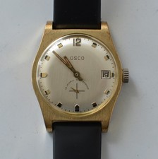 Vintage Armbanduhr OSCO Handaufzug 15 Jewels, 1960er Jahre