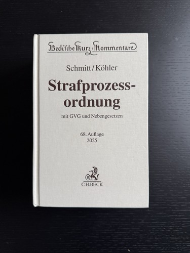 Stpo kommentar aufl - stpo-kommentar,, 68.