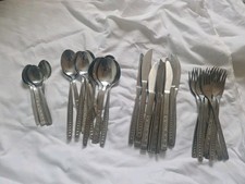 Ca. 70 Teile altes Besteck Löffel Gabel Edelstahl 