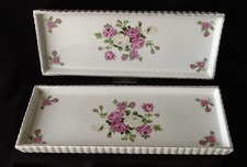 2 x Porzellan Rosendekor Rose