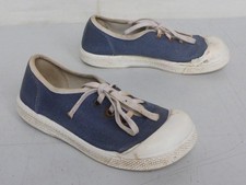 alte Turnschuhe Kinder Kinderturnschuhe DDR Stoff Gummisohle blau weiß