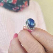 Blau Lapislazuli Edelstein 925