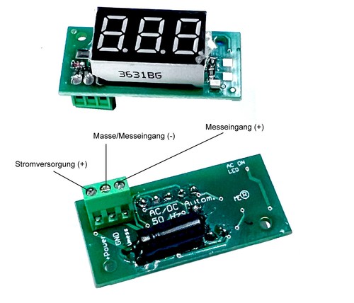 Led voltmeter für - led,