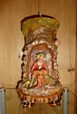 Kerze 3,2 kg Wachs Motivkerze Reliefkerze 32 cm Rumpelstilzchen ? Wald Vintage