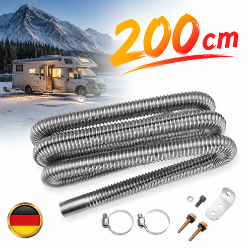200cm edelstahl abgasschlauch - 200cm,