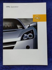 Opel speedster prospekt - speedster,