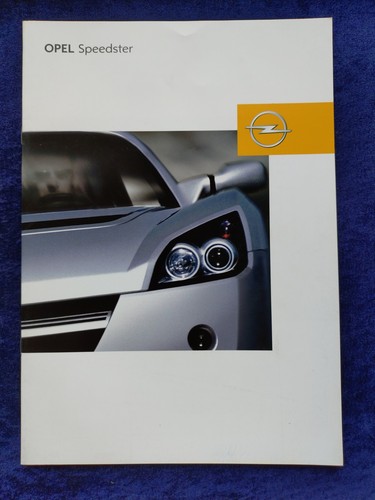 Opel speedster prospekt 2002 - speedster,