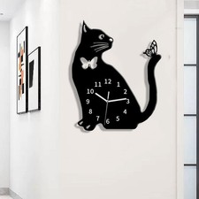 Katzen wanduhr tisch oder - katzen-wanduhr,,