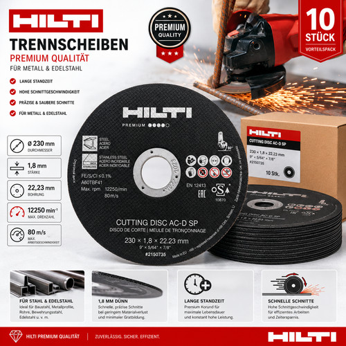 Hilti 10x trennscheibe 230 - hilti,