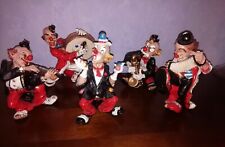 5 große Clown Musikanten Musikkapelle 