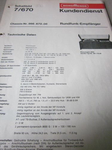 Nordmende phonosuper 2004 - phonosuper,