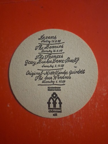 Bierdeckel 1987 hildisrieden - -,