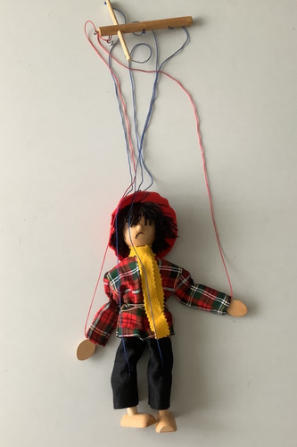 Vintage marionette puppe - vintage,