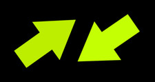 Neon aufkleber pfeil - aufkleber,