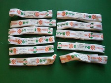 10x DDR Geschenkband Frohe Ostern Basteln Deko Osterei Band Osterband Bänder OVP