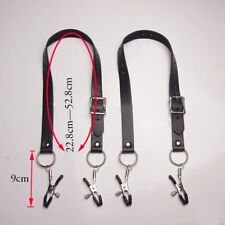 PU Leder Metall Damen Schamlippen Riemen Clip Vagina Spreizer Zurückhaltung DE