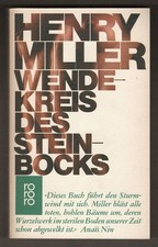 Henry Miller Wendekreis des Steinbocks