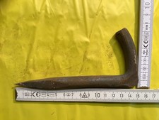 Haken alt Wandhaken Leiterhaken Eisen geschmiedet Garten Bau Fachwerk unbenutzt