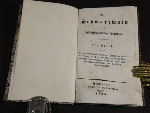 Rarität 1833 der schwarzwald - rarität,