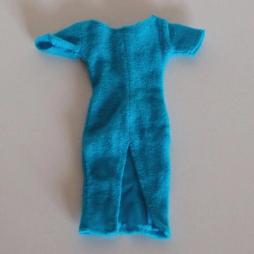 Vintage puppenkleid blau - vintage,