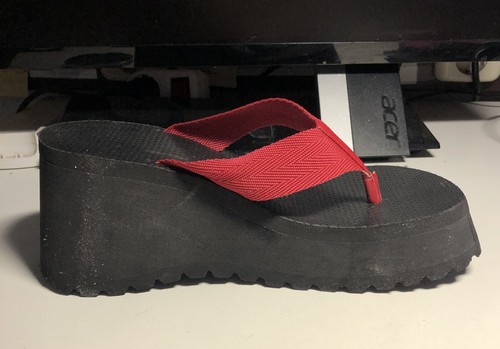 Sexy plateau flipflop - plateau, schwarz