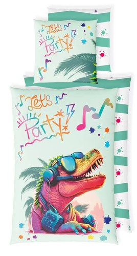 Bettwäsche herz dino - bettwäsche,