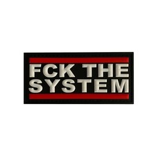 Fuck the System Klettpatch 3D