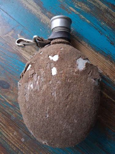 Alte feldflasche filzbezug - feldflasche, 2