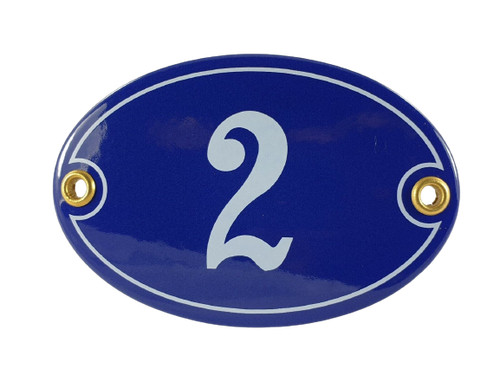 Emaille hausnummer oval - emaille,