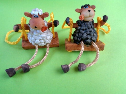 2er set deko figuren schaf - deko-figuren,
