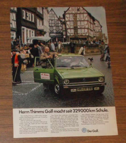 Seltene werbung volkswagen - volkswagen, vw