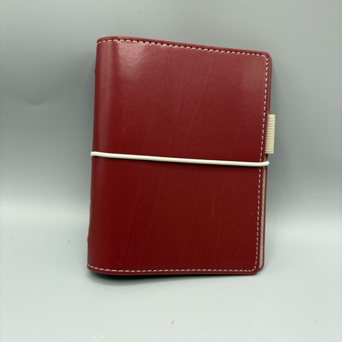 Filofax domino rot - rot, kunstleder