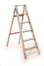 Alte Holzleiter Klappleiter Treppenleiter Kult Vintage Blumenbank Holz Leiter 