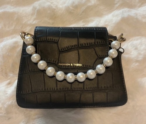 Schwarze handtasche mit - schwarze,